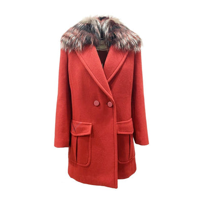 Manteau Fendi en laine vierge multicolore