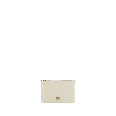 PINKO Beige Compact Zip Shoulder Bag