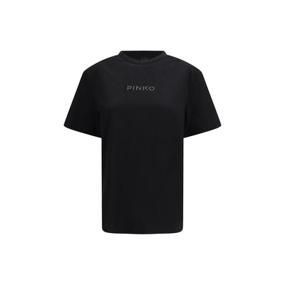 PINKO Black Rhinestone T-Shirt