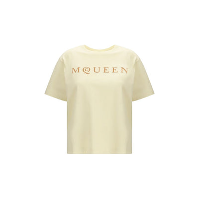 T-shirt bicolore en coton Alexander McQueen