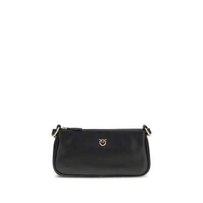 PINKO Black Half Moon Shoulder Bag