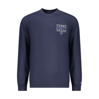 Felpa da uomo Tommy Hilfiger in cotone blu