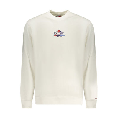 Felpa da uomo Tommy Hilfiger in cotone bianco