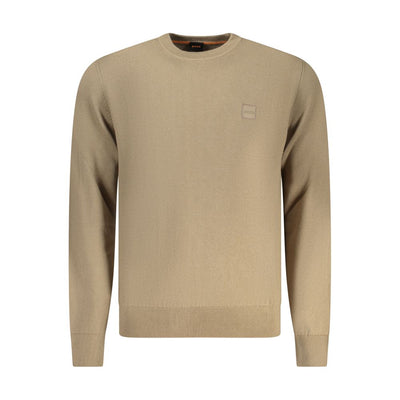 Maglione Uomo Hugo Boss in Cotone Marrone
