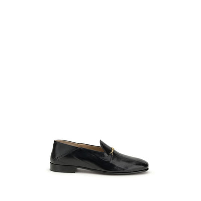 Valentino Garavani Black Calf Leather Slip-On Loafers