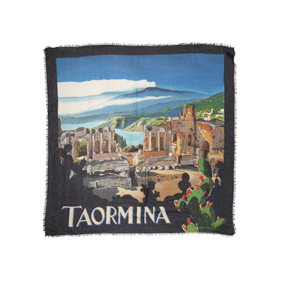 Dolce & Gabbana Multicolor Taormina Modal Shawl 130cm x 130cm Men's Scarf
