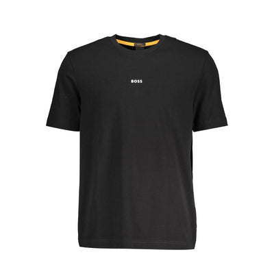 T-shirt da uomo in cotone nero Hugo Boss