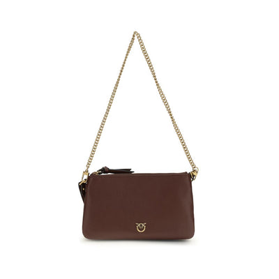PINKO Brown Double Mini Shoulder Bag