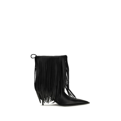 Bottes Balenciaga Bos Taurus en cuir de veau noir
