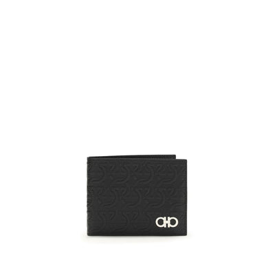 Ferragamo Black Calf Leather Wallet