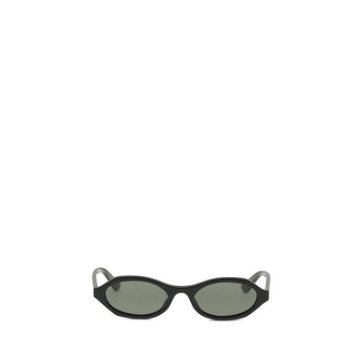 Lunettes de soleil Alexander McQueen en acétate noir