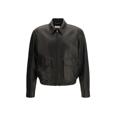 Saint Laurent Black Lamb Leather Jacket