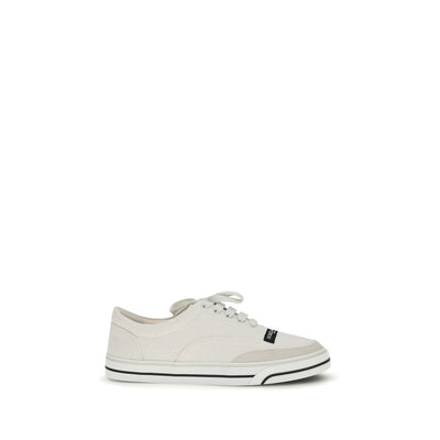 Sneakers basse Dolce & Gabbana in lino bianco