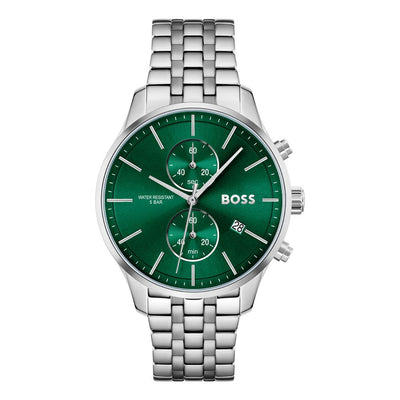 Orologio elegante Hugo Boss in acciaio inossidabile grigio