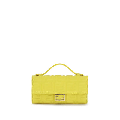 Fendi Bicolor Calf Leather Shoulder Bag