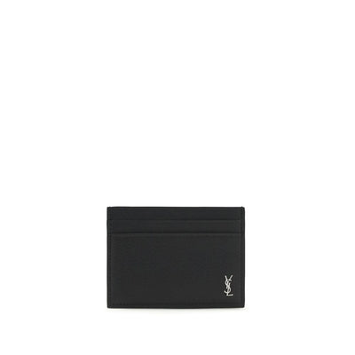 Saint Laurent Black Calf Leather Wallet