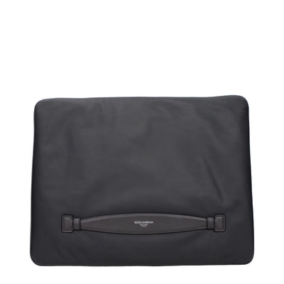 Dolce & Gabbana Grey Fabric Clutch Bag
