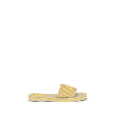 Chloé Beige Lamb Flat Sandals