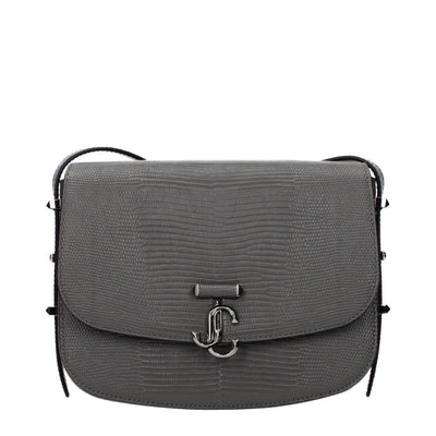 Jimmy Choo Grey Leather Crossbody Bag