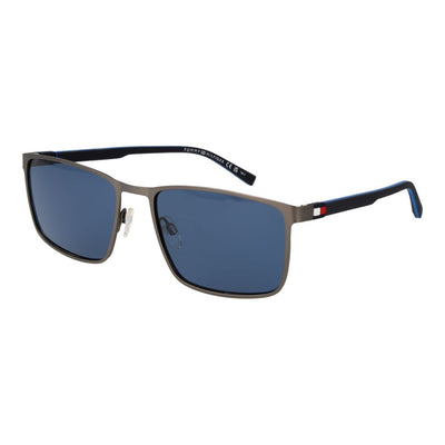 Occhiali da sole in metallo grigi Tommy Hilfiger