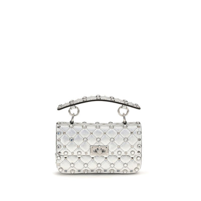 Valentino Garavani Silver Leather Handbag
