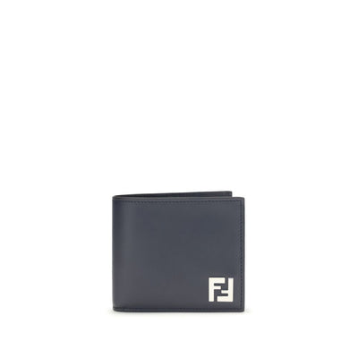 Portefeuille Fendi en cuir de veau bleu Bos Taurus