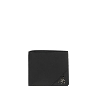 Prada Black Calf Leather Wallet - Billfold