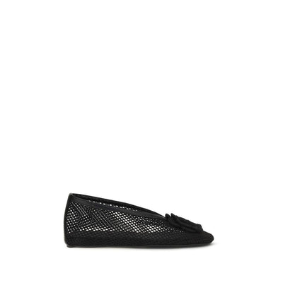 Ganni Black Ballet Flats