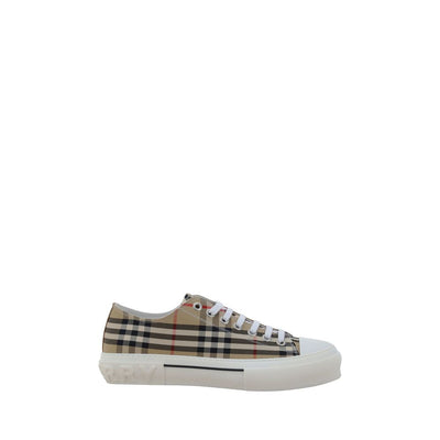 Burberry Brown TNR Cotton Nova Check Low Top Sneakers