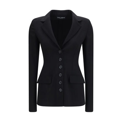 Dolce & Gabbana Black Wool Oves Aries Full-Length Jacket