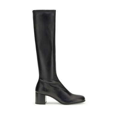 Prada Black Lamb Leather Ankle Boots
