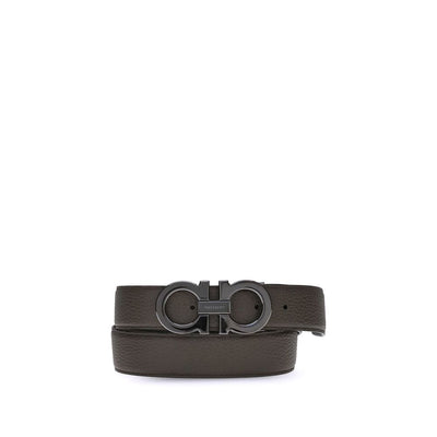 Ferragamo Brown Calf Leather Regular Belt