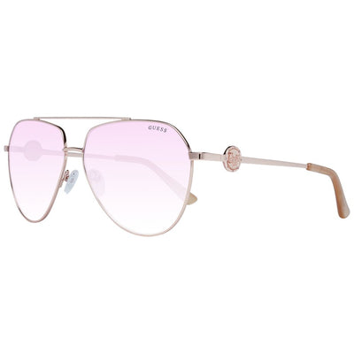 Lunettes de soleil Guess en métal or rose