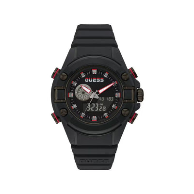 Montre Sport Guess en Résine Noire
