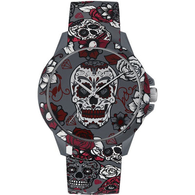 Montre de sport synthétique grise Police