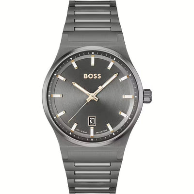 Orologio elegante Hugo Boss in acciaio inossidabile grigio