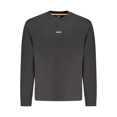 Felpa da uomo Hugo Boss in cotone nero