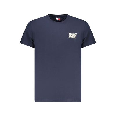 T-shirt da uomo Tommy Hilfiger in cotone blu