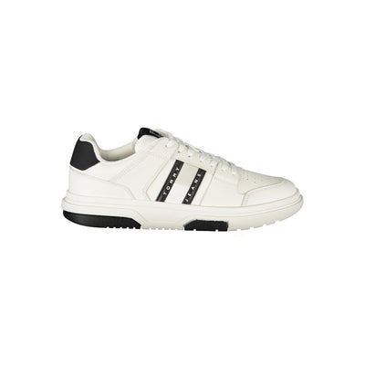Baskets pour hommes Tommy Hilfiger en polyuréthane blanc