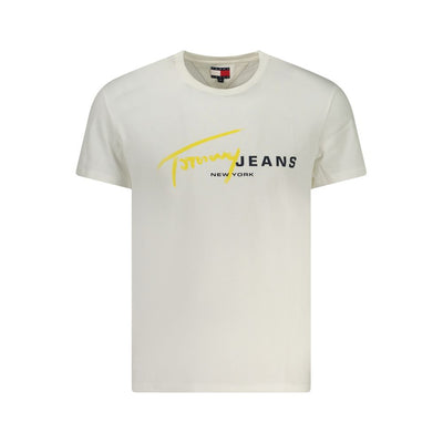 T-shirt da uomo Tommy Hilfiger in cotone bianco