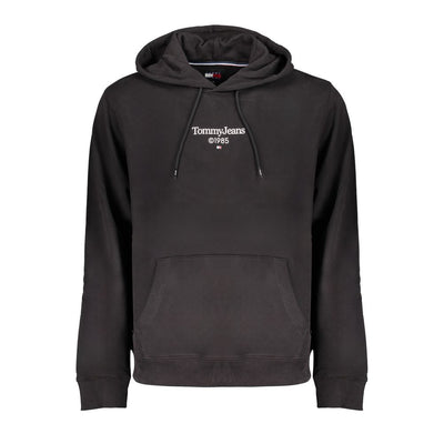 Felpa con cappuccio Tommy Hilfiger da uomo in cotone nero