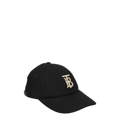 Cappello Burberry in cotone nero (berretto da baseball)