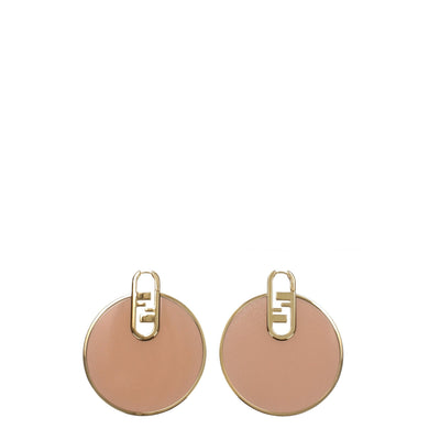 Boucles d'oreilles Fendi en plexiglas rose