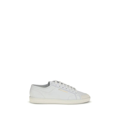 Sneakers basse Saint Laurent in pelle di vitello bianca Bos Taurus