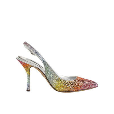 Dolce & Gabbana Multicolor Sequin Slingback Pumps