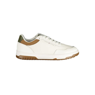 Tommy Hilfiger Bianco Poliuretano Scarpa da Ginnastica Uomo