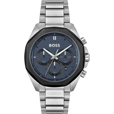 Orologio elegante Hugo Boss in acciaio inossidabile grigio