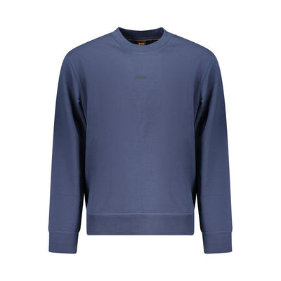 Felpa da uomo Hugo Boss in cotone blu