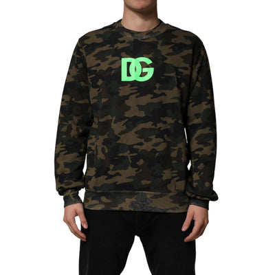 Dolce & Gabbana Felpa Camouflage Multicolore da Uomo
