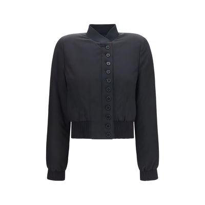 Alexander McQueen Black Polyester Bomber